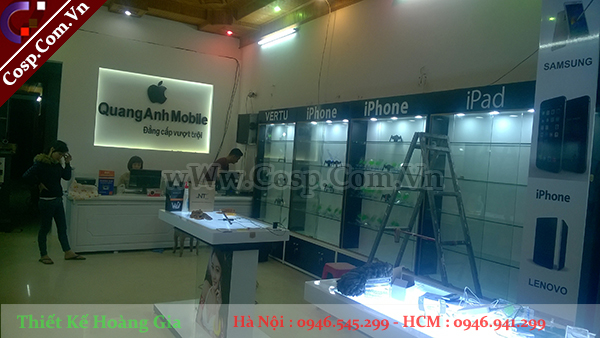 Thiết kế Showroom Điện thoại - Quang Anh Mobile - Tuyên Quang